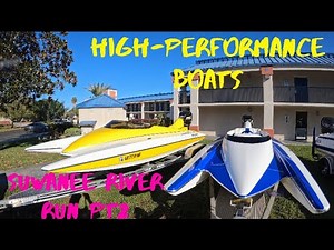 High-performance boats on the Suwanee River Run March 2023!(Really Fast Boats) ￼ #stv #hydrostream