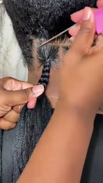 I love when my clients request this hairstyle 😍😍 Super cute and quick braid style 💇🏾‍♀️ I used my Braid, Loc & Twist Gel to mold her thick hair 🔥 braidlikeapro.net to order 🛒 | Braids By Koya