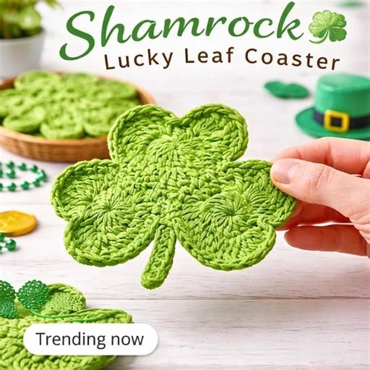 Four Leaf Clover Crochet Pattern PDF, Flat Clover Design, Digital Download - Etsy