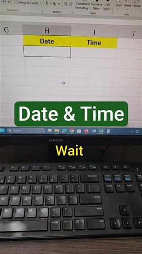 Easy way to get Date & Time #shorts #excel