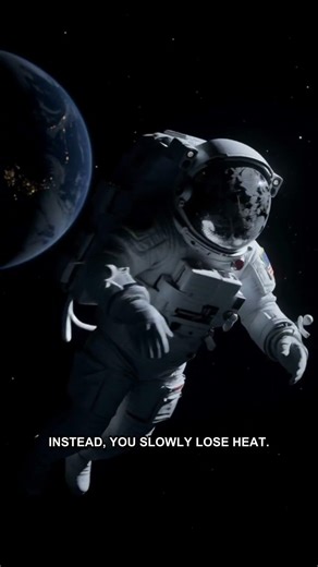 You Wouldn’t Instantly Freeze in Space 😳 #space #spacefacts #universe #blackhole