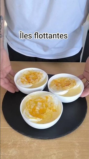Recette facile d'Ile flottante. #ileflottante #recette #dessert #patisserie #recettefacile #pourtoi
