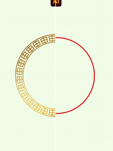 Creating a Chinese Circle Frame in Adobe Illustrator