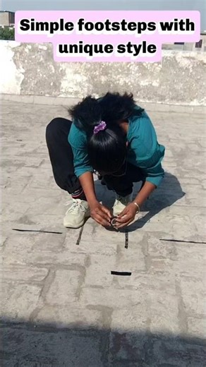 simple footsteps tutorial with unique style 💃✅ #tutorial #footworktutorial