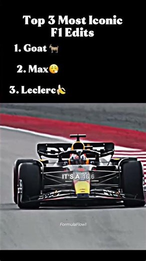 Top 3 Most Iconic F1 Edits🥶