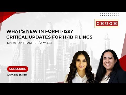 What’s New in Form I-129? Critical Updates for H-1B Filings