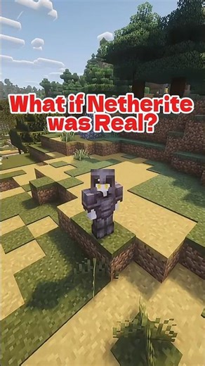 What if Netherite would be real? #minecraft