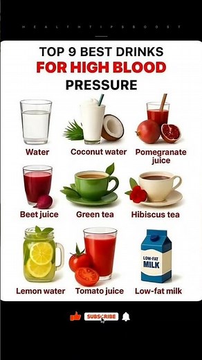9 Best Drinks That Naturally Lower High Blood Pressure 🩺 | Start Drinking These Today!