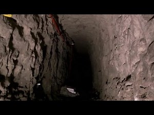 Rare view of tunnels under border wall