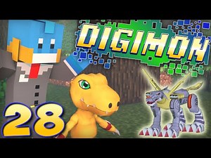 "Poster and Metal Garurumon!" Minecraft - Digimon Modded Adventure! - EP #28