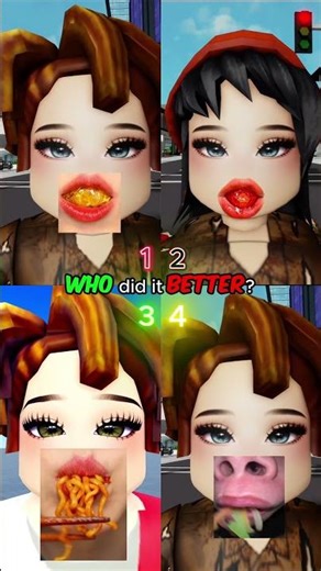 WHO did it BETTER?🤤(roblox ASMR CHALLENGE) #roblox #robloxedit #robloxshorts