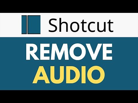 How To Remove Audio in Shotcut | Detach Audio From Video | Shotcut Tutorial