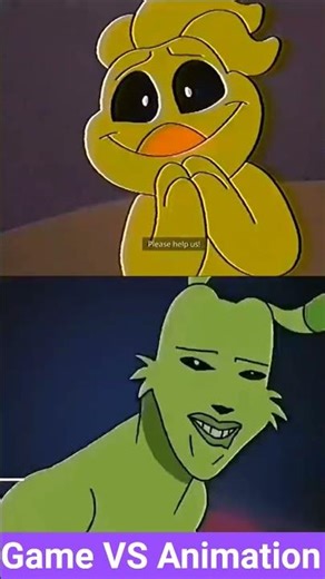 Game VS Animation | Poppy Playtime #trend #animation #meme #poppyplaytime #