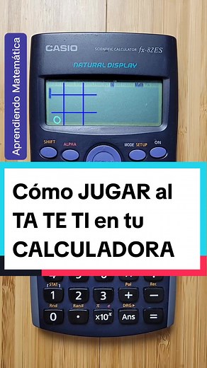 Cómo JUGAR al TA TE TI en la CALCULADORA CIENTÍFICA 🤔 #aprendiendomat...