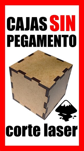 CAJAS de MDF sin pegamento para corte laser