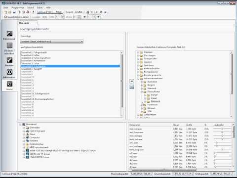 Sound von projekt bis Geräuschbibliothek und zurück - ESU lokprogrammer