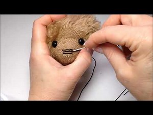 How I Stitch an Antique Style Bear Nose
