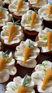 Carrot Mini Cakes with Lime SMBC and Marzipan Carrots