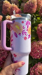 Stanley Hand Painted Tumbler 40oz - Fall Florals - Etsy