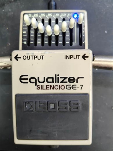 Boss GE-7 Equalizer Monte Allums and 'Silencio' Silent Hi Fi Mod 9-18v DC | Reverb