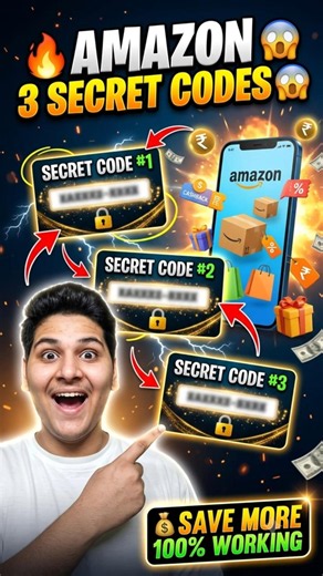 🔥 Amazon 3 Secret Codes Revealed 😱 | Hidden Cashback Trick #shorts