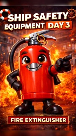 Day 3/30 | Ship Safety Equipment Series - Fire Extinguisher | Merchant Navy
