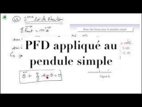 Cours de mécanique - M3_4 : oscillateurs : PFD pendule simple, solution mathématique et graphique