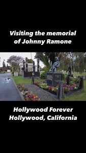 Visiting the memorial and statues for Johnny Ramon of the Ramones at Hollywood Forever Cemetery in Los Angeles, California. #ramones #johnnyramone #famousgraves #hollywood #cemetery #hollywoodforevercemetery | Freyzel Productions