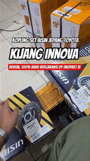 Japanese Clutch Set! Toyota Kijang Innova Gasoline Dekrup, Aisin Clutch Lining by unoPart ID