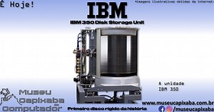 O primeiro disco rígido IBM 350 Disk Storage Unit de 1956 – MCC - Museu Capixaba do Computador