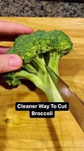 Cleaner way to cut broccoli