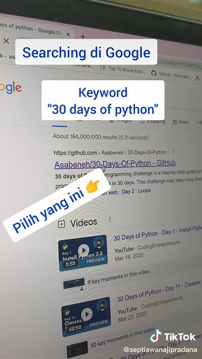 Tips Belajar Python dalam 30 Hari #programmer #developer #webdeveloper #webdeveloper