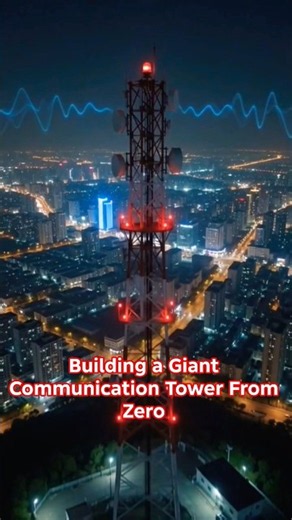 Building a Giant Communication Tower From Zero | Incredible Construction Timelapse 4K