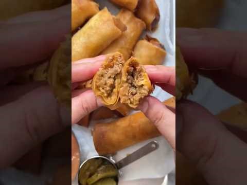Crispy Big Mac Spring Rolls with Secret Sauce.#asmr #trendingshorts #shorts