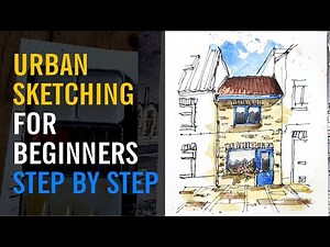 Urban Sketching for Beginners | Step-by-Step Watercolour & Fountain Pen Tutorial