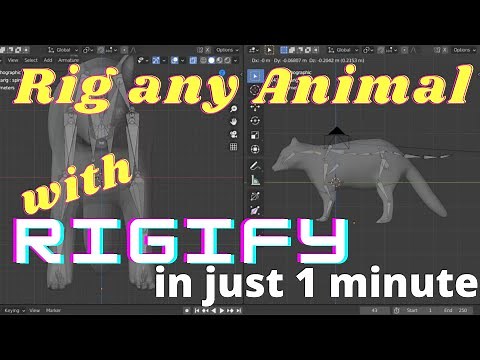 How to Rig Animal using Rigify addon of Blender in Just 1 Minute