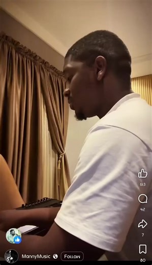 Mannymusic just dey string me on Credit: @mannymusic