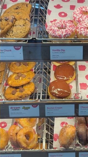 Deliciously decadent donuts and cookies at tim hortons Canadian chain