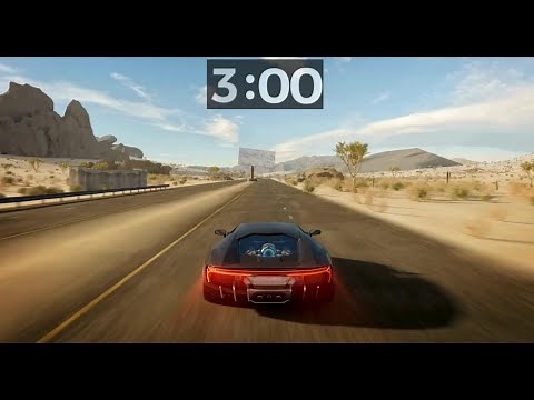 3-Minute Desert Race Car Countdown Timer | High-Speed Thrills!
