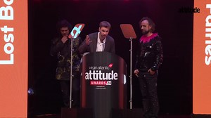 1.6K views · 15 reactions | Fra Fee, Sion Daniel Young and Daf James accept the TV Award for BBC drama, Lost Boys and Fairies  “To have a prime time BBC1 show about gay adoption means the world.” #AttitudeAwards | Attitude Magazine | Facebook