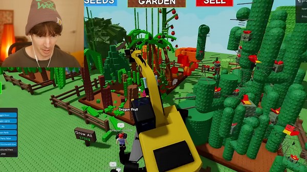 Admin Abuse in Roblox Grow a Garden Gameplay