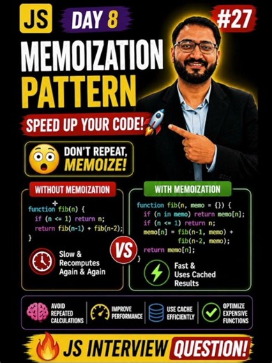 JavaScript Memoization Explained in 60 Seconds ⚡