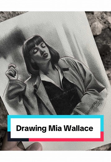 Drawing Mia Wallace: A Tribute to Pulp Fiction