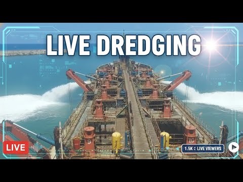 Live Dredging Operation | Trailing Suction Hopper Dredger at Work ⚓🌊