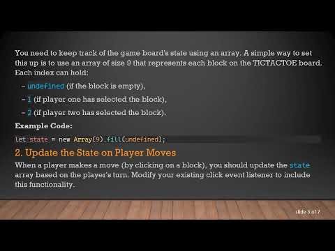 How to Check the TICTACTOE Winner in JavaScript