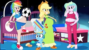 ✿ MLP Transforms Equestria Girls PREGNANT Edition Coloring Book With Animation FIM HD NEW