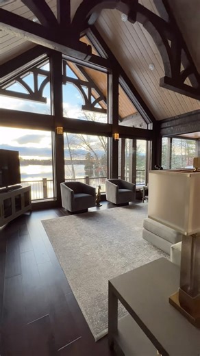 29K views · 1K reactions | Yes or no ✨ Our ultra popular Timber Lake floorplan is an absolute stunner. We can customize and ship it nearly anywhere in   Call to get started 1-800-270-5025  • • • • #mansion #estate #luxuryhomes #luxurylifestyle #luxuryrealestate #luxuryhome #mansions #mansionhouse #luxurymansion #rustic #customhomes | Golden Eagle Log & Timber Homes | Facebook