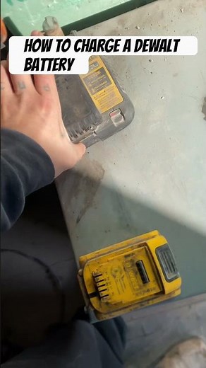 How to charge a dewalt battery #howto #tutorial