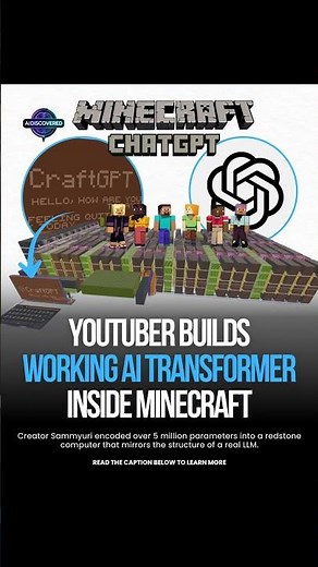 YouTuber Builds Working AI Transformer Inside Minecraft
