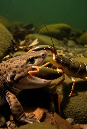 Hellbender Salamander Suction Strike